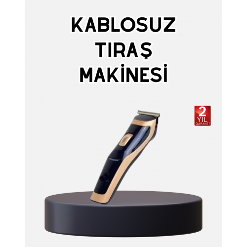 Profesyonel Şarjlı Saç ve Sakal Kesme Makinesi – Unisex 12 mm Ayarlanabilir Başlık