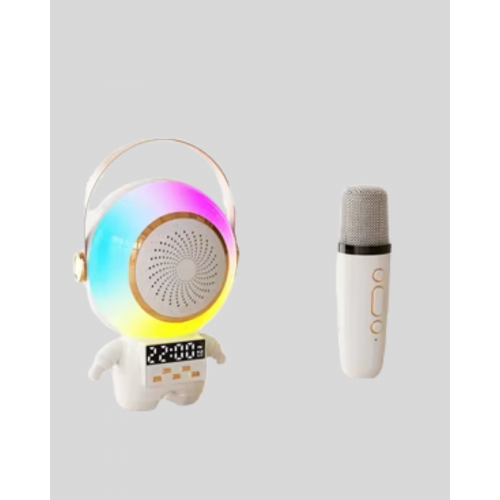 Astronot Tasarımlı Bluetooth Speaker ve Kablosuz Mikrofon Karaoke Seti Astronot Tasarımlı Bluetooth Speaker ve Kablosuz Mikrofon Karaoke Seti