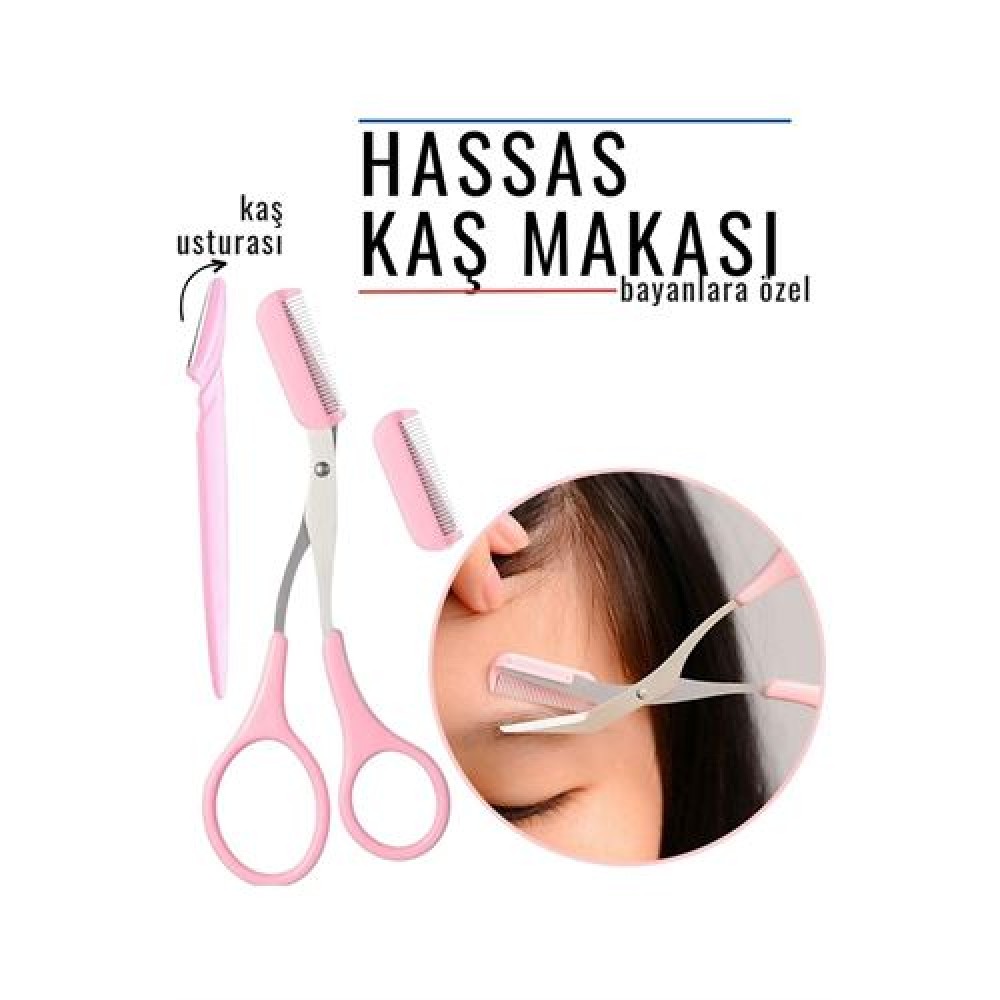 Turk Taraklı Kaş Makası Kaş Düzeltme Bakım Makası 717451