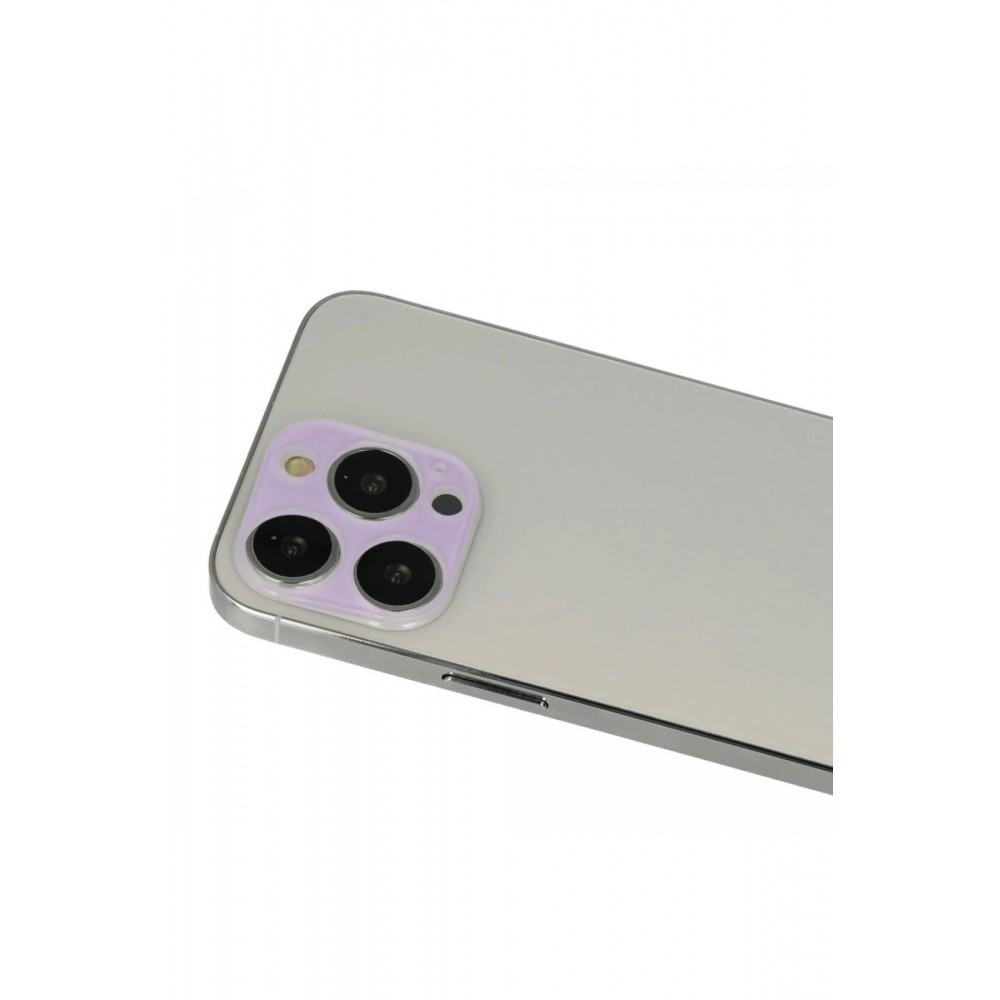 iPhone 13 Pro Max Rainbow Kamera Lens Koruma Cam - Mor-(5796)
