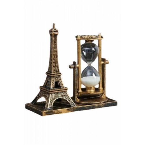 Masa Biblosu Dekoratif Süs Kum Saati Eyfel Kulesi Hediyelik Kum Saati