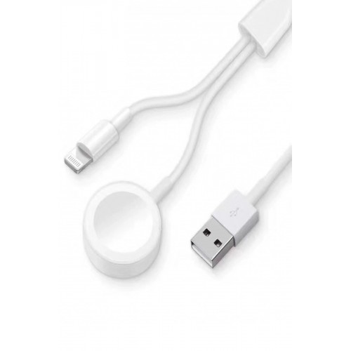 AC08 2in1 Kablosuz Şarj Apple Watch 1/2/3/4/5/6/7/8/SE-(5796)