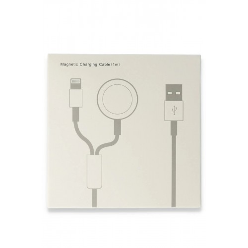 AC08 2in1 Kablosuz Şarj Apple Watch 1/2/3/4/5/6/7/8/SE-(5796)