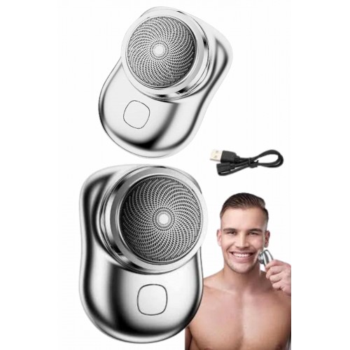 Mini Sıfır Sakal Yanak Tıraş Makinesi USB Şarjlı Sıfır Sakal Taşınabilir Korumalı