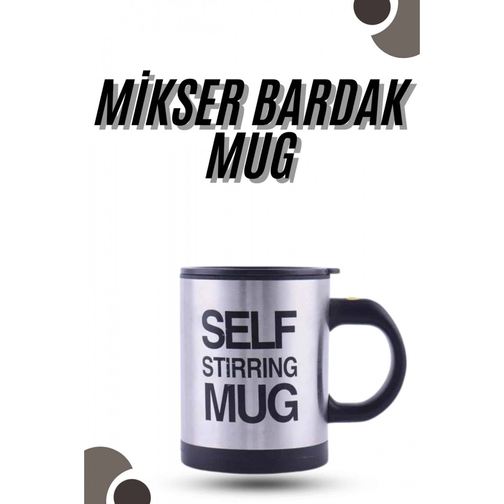 Karıştırıcı Özellikli Mikser Kupa Bardak Kompakt Taşınabilir Mug