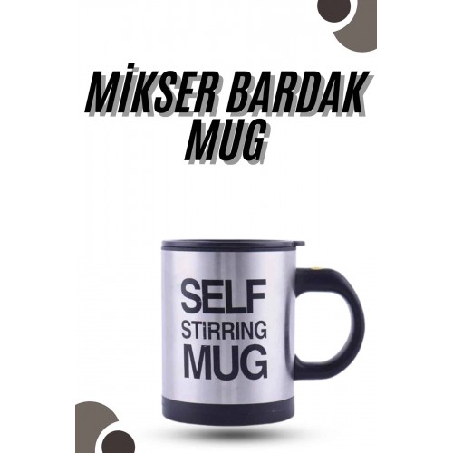 Karıştırıcı Özellikli Mikser Kupa Bardak Kompakt Taşınabilir Mug