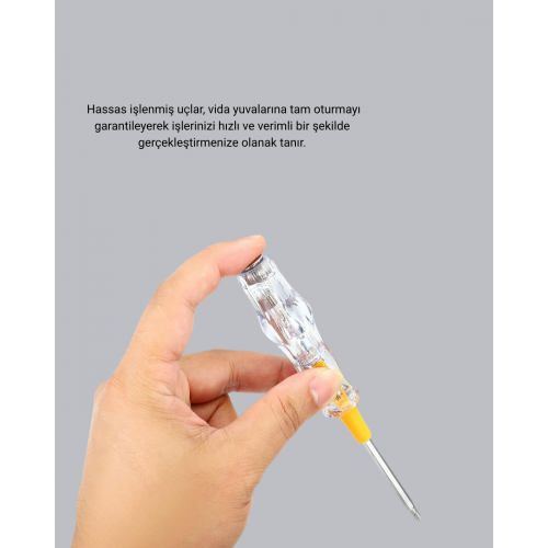 Elektrik Test Kalemi Neon Işıklı Nikel Kaplama 110-220V Dirençli Elektrik Test Kalemi Neon Işıklı Nikel Kaplama 110-220V Dirençli
