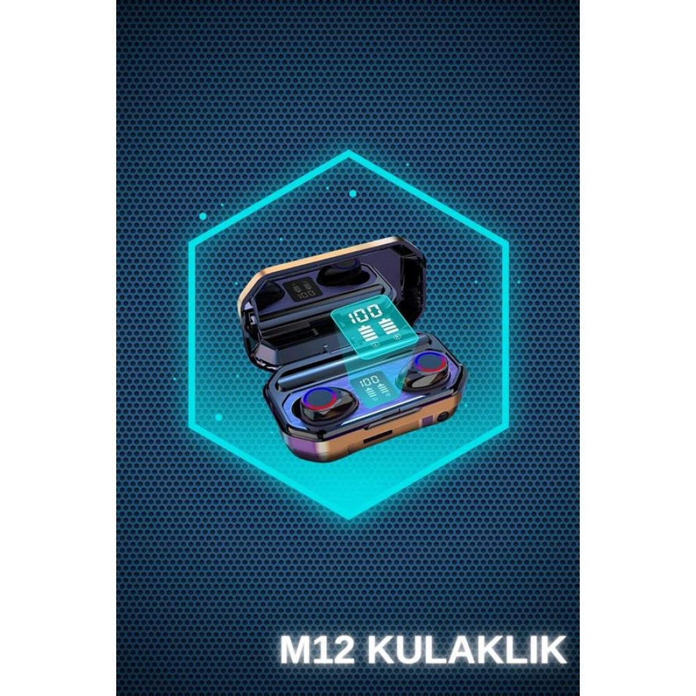 Kadınlar İçin 3 Kordonlu Akıllı Saat ve Dijital Göstergeli Powerbankli Bluetooth Kulaklık Dokunmatik Kontrol