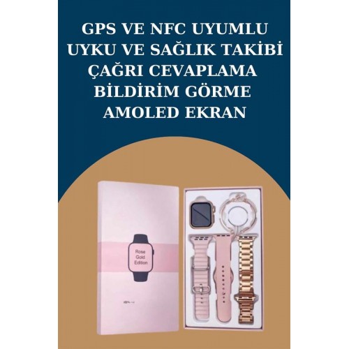Kadınlar İçin 3 Kordonlu Akıllı Saat ve Dijital Göstergeli Powerbankli Bluetooth Kulaklık Dokunmatik Kontrol Kadınlar İçin 3 Kordonlu Akıllı Saat ve Dijital Göstergeli Powerbankli Bluetooth Kulaklık Dokunmatik Kontrol
