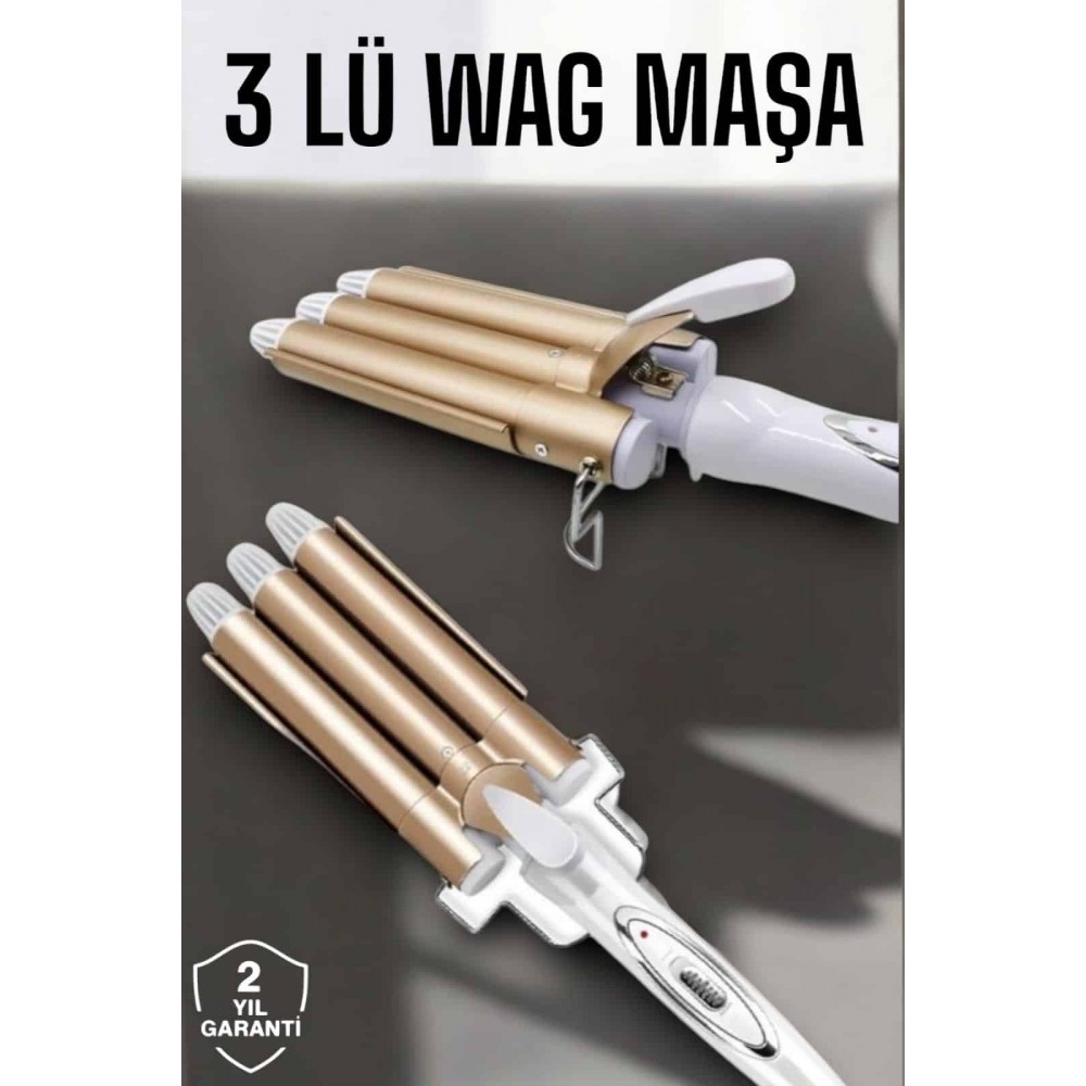 Wag Maşa Yüksek Isı Ayarlı Su Dalga Maşası