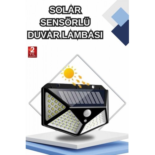 Bahçe Lambası Bahçe Aydınlatma Sensörlü Suya Dayanıklı 100 Led Bahçe Lambası Bahçe Aydınlatma Sensörlü Suya Dayanıklı 100 Led