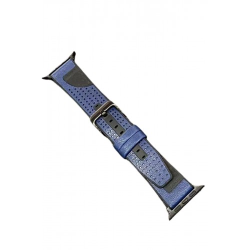 Watch 45mm Buff Deri Kordon - Lacivert-(5796)