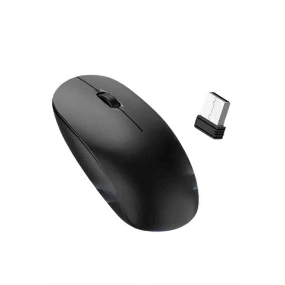 Ergonomik Tasarım Kablosuz Siyah Mouse Hassas Uzun Ömürlü
