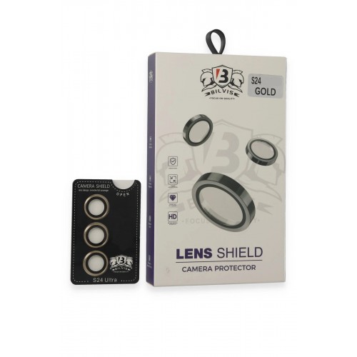 Samsung Galaxy S24 Bilvis Titan Kamera Lens - Gold-(5796)