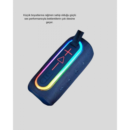 Mini Mavi Bluetooth Hoparlör Şık Görünüm ve Taşınabilir Güçlü Ses Mini Mavi Bluetooth Hoparlör Şık Görünüm ve Taşınabilir Güçlü Ses