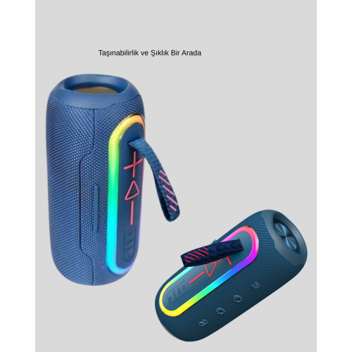 Mini Mavi Bluetooth Hoparlör Şık Görünüm ve Taşınabilir Güçlü Ses Mini Mavi Bluetooth Hoparlör Şık Görünüm ve Taşınabilir Güçlü Ses