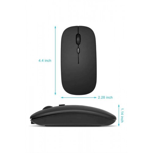 Kablosuz Mouse Fare Şarjlı Bluetooth Wireless Çift Modlu Sessiz Kablosuz Mouse Fare Şarjlı Bluetooth Wireless Çift Modlu Sessiz