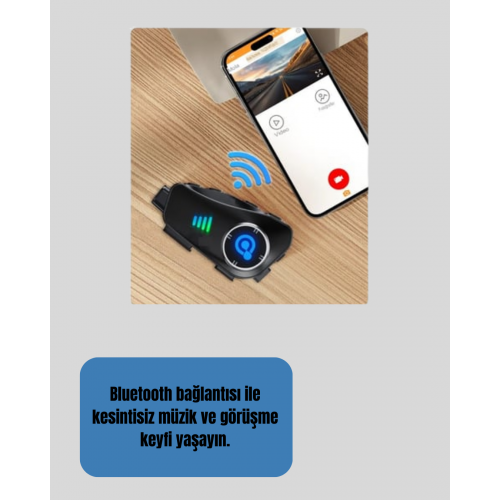 Q28 Motosiklet Kask Bluetooth Kulaklık  Full HD 1080P Kamera
