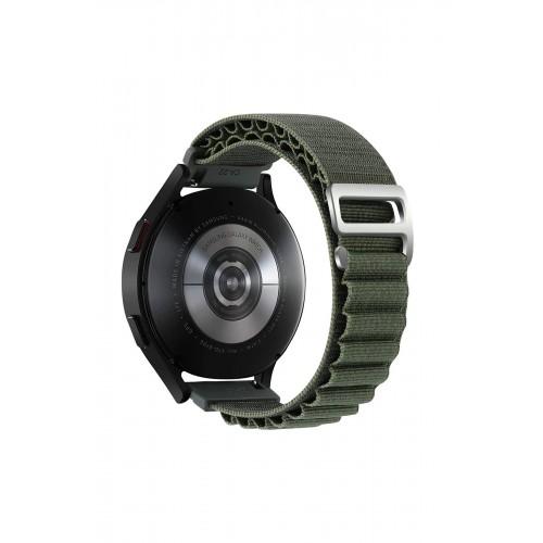 Watch 22mm KR410 Kumaş Kordon - Yeşil-(5796)