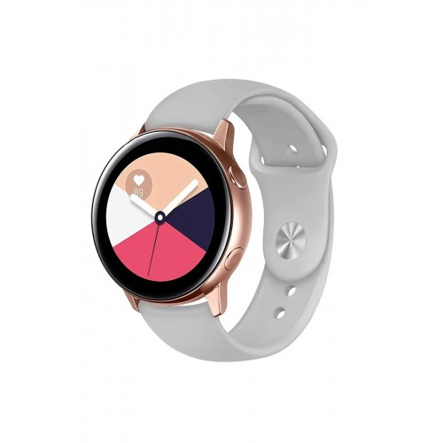 Watch 22mm Klasik Kordon - Açık Gri-(5796)