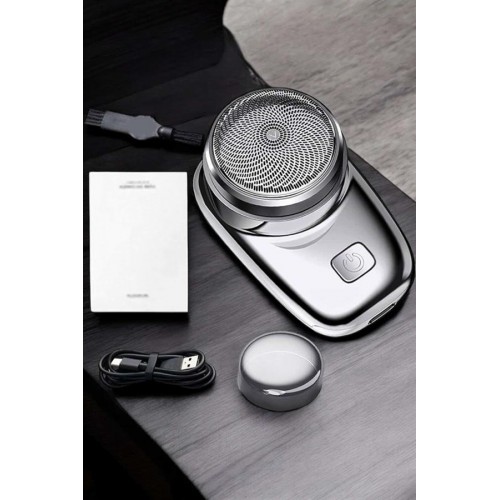 Seyahat Tipi Tıraş Makinesi Taşınabilir Kablosuz Mini Paslanmaz Çelik