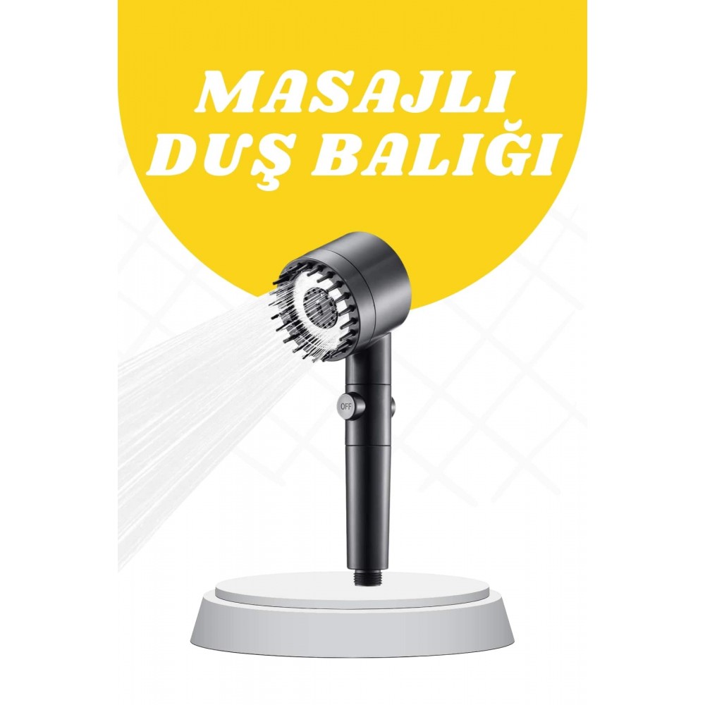 Yeni Nesil Masaj Etkili Duş Başlığı Su Basınçlı Tazyikli Özel