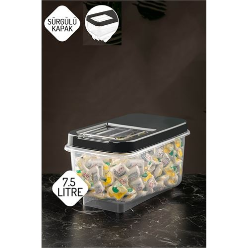 HSNET Reagan Tablet ve Deterjan Saklama Kutusu 7.5 lt ANTRASİT