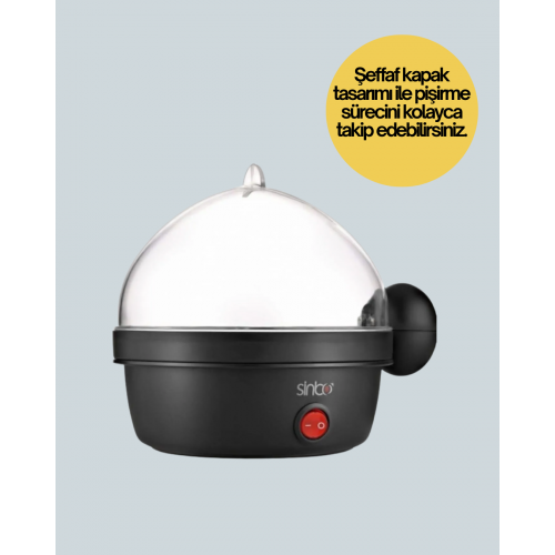 Otomatik Kapanma Özellikli Yumurta Pişirme Makinesi 7 Kapasiteli Otomatik Kapanma Özellikli Yumurta Pişirme Makinesi 7 Kapasiteli