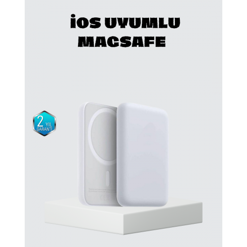 MagSafe 15W Kablosuz Hızlı Şarj Lightning Girişli Taşınabilir Batarya