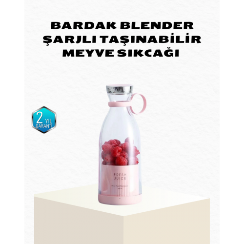 Kablosuz Taşınabilir Mini Blender – USB Şarjlı 1200mAh
