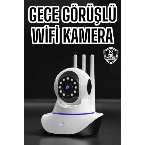 Ev Kamerası Wifi Kamerası Video Kayıt Çift Yönlü Hareket Sensörü Bebek Ev Kamerası Wifi Kamerası Video Kayıt Çift Yönlü Hareket Sensörü Bebek