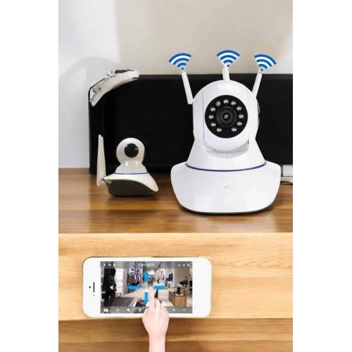 Ev Kamerası Wifi Kamerası Video Kayıt Çift Yönlü Hareket Sensörü Bebek Ev Kamerası Wifi Kamerası Video Kayıt Çift Yönlü Hareket Sensörü Bebek