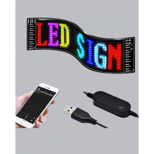 RGB LED Panel – USB Güç Girişli GIF ve Yazı Gösterimli Akıllı Ekran