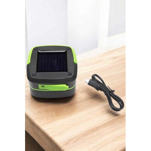 Güneş Enerjili Led Lamba Kamp Lambası Katlanabilir Lamba USB Şarjlı