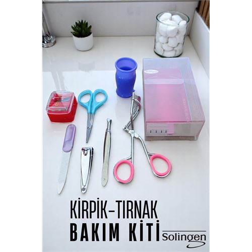 Turk Manikür Seti  6 Parça Profesyonel Tırnak ve Kaş Bakım Seti Merys Solingen