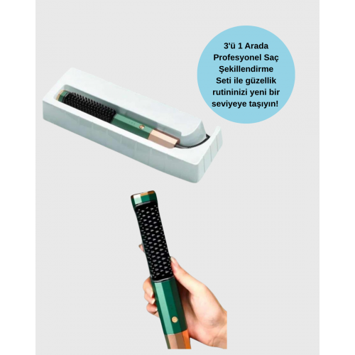 Saç Kurutma Düzleştirici ve Tarak Tek Cihazda – 3 Kademeli Isı Ayarı Saç Kurutma Düzleştirici ve Tarak Tek Cihazda – 3 Kademeli Isı Ayarı