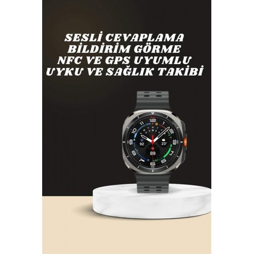 Akıllı Saat Amoled Ekran Bluetooth Bağlantılı Sağlık Takibi GPS Uyumlu