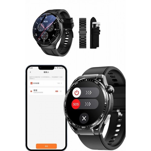 Akıllı Saat Yeni Nesil Üç Kordonlu Nabız Ölçer Çağrı Cevaplama