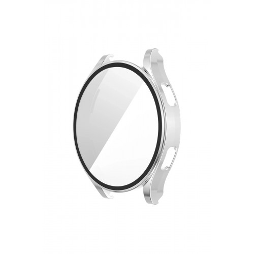 Watch 5 44mm Wall Camlı Kasa Ekran Koruyucu - Gümüş-(5796)