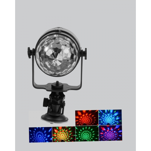 7 Renk Modlu Müzik Sensörlü Disko Topu – LED Işıklı Parti Aydınlatması