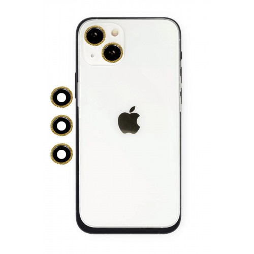iPhone 14 Shine Kamera Lens - Gold-(5796)