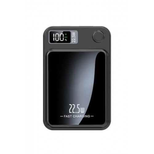 Taşınabilir Şarj Magsafe Powerbank 10.000 mAh Hızlı Şarj Led Göstergeli Kablosuz