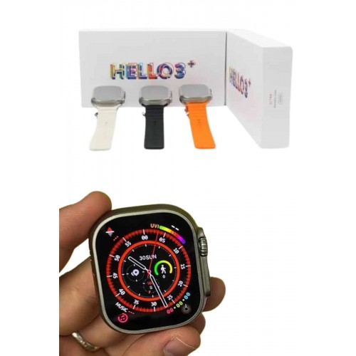 Android ve İOS Uyumlu Uyku ve Sağlık Takibi Yapabilen 3 Kordonlu Akıllı Saat