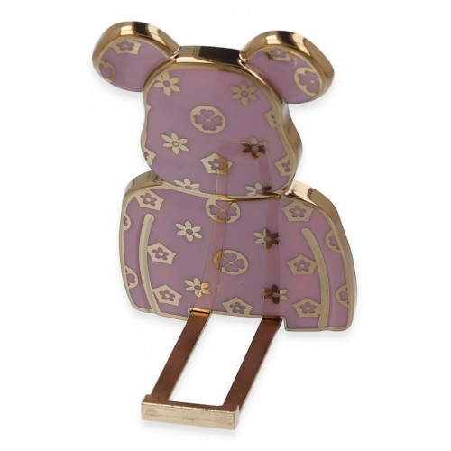 Astro Stand Ayıcık Desenli - Mor-(5796)