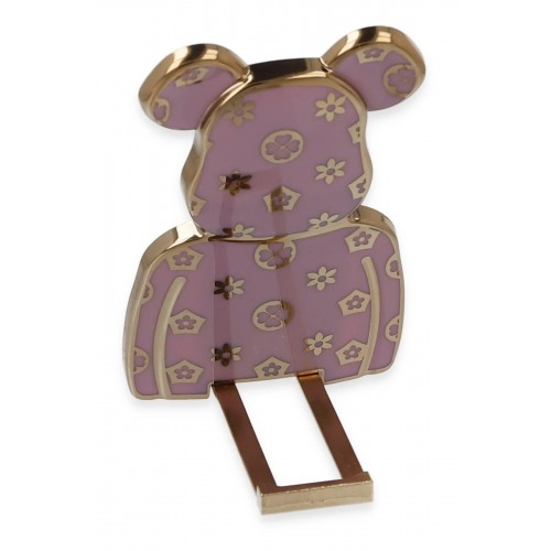 Astro Stand Ayıcık Desenli - Mor-(5796)