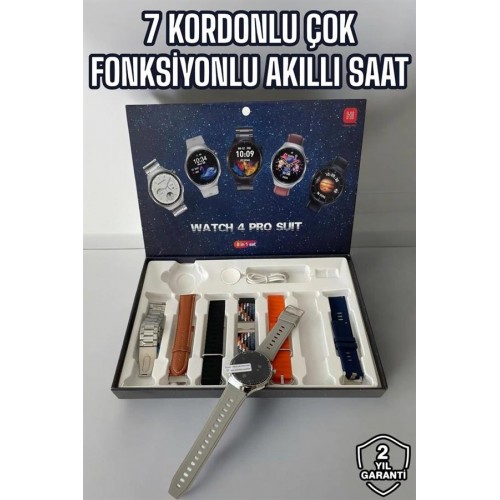 Akıllı Saat 7 Kordonlu Yeni Nesil Arama Cevaplayan Çok Fonksiyonlu Akıllı Saat 7 Kordonlu Yeni Nesil Arama Cevaplayan Çok Fonksiyonlu