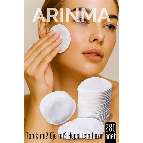 280'li Kozmetik Disk Pamuk Premium Makyaj Temizleme Pamuğu Tonik ve Oje İçin Çift Taraflı Diskler 280'li Kozmetik Disk Pamuk Premium Makyaj Temizleme Pamuğu Tonik ve Oje İçin Çift Taraflı Diskler