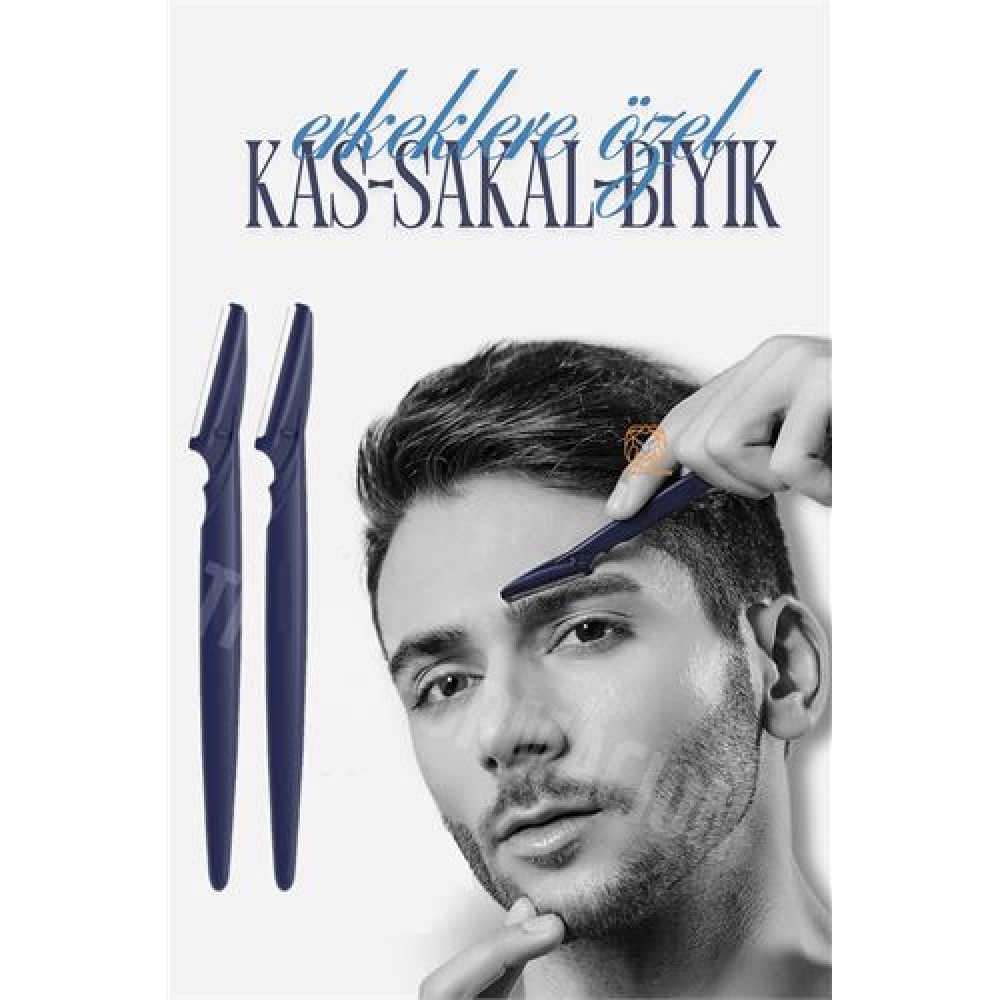 Turk Erkek Kaş Şekillendirme Tüy Alma Jileti 2 ADET