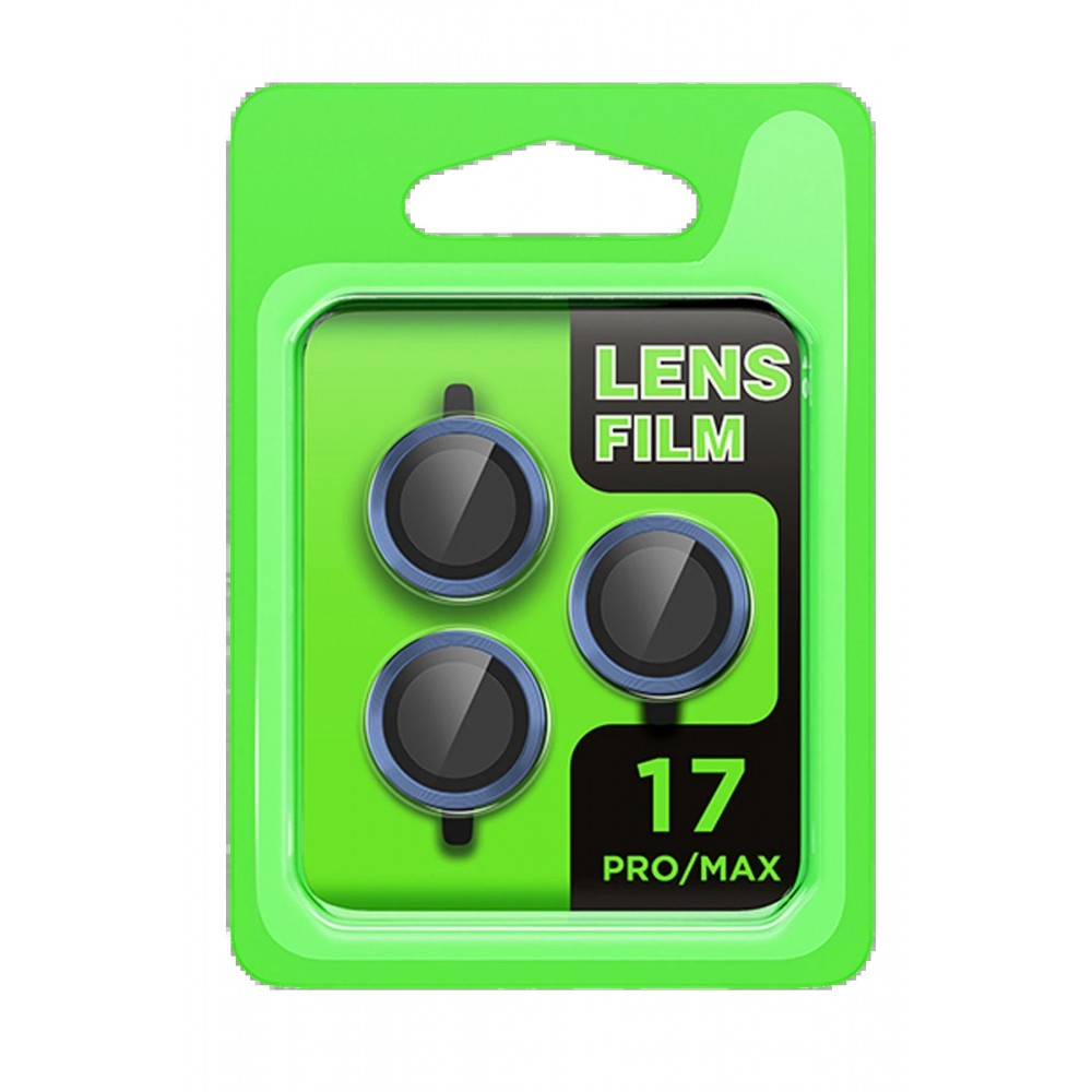 Apple iPhone 17 Pro Raze Metal Kamera Lens - Koyu Mavi-(5796)