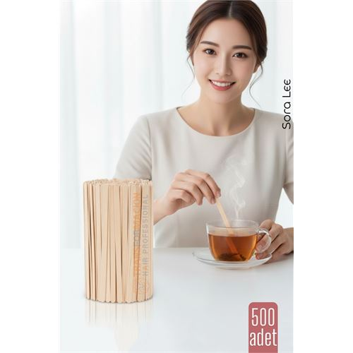 Ahşap Karıştırıcı Kaşık – 500’lü Paket | Çay Kahve ve Servis İçin Hijyenik ve Pratik!